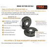Toyota Corolla ZRE152 ZRE153 ZRE182 2 x Front Disc Brake Rotors (2007–2017)