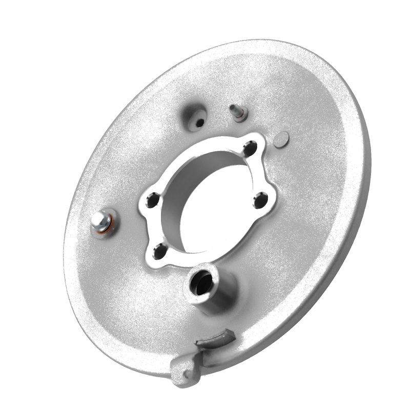 Yamaha Bear Tracker 250 YFM250 BX Rear Brake Backing Drum Plate (1999–2004)