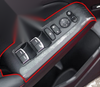 Honda Civic Door Window Lift 4x LHD Matte Silver Cover Trim (2022-2023)