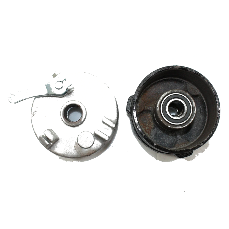 110cc 125cc Quad ATV 3 Stud Left Drum Brake Housing Wheel Hub + Shoes