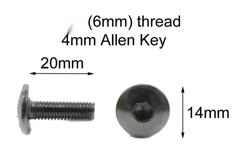 Yamaha R125 Fork Head & Windshield Bolt Clamp Aluminum Anodized