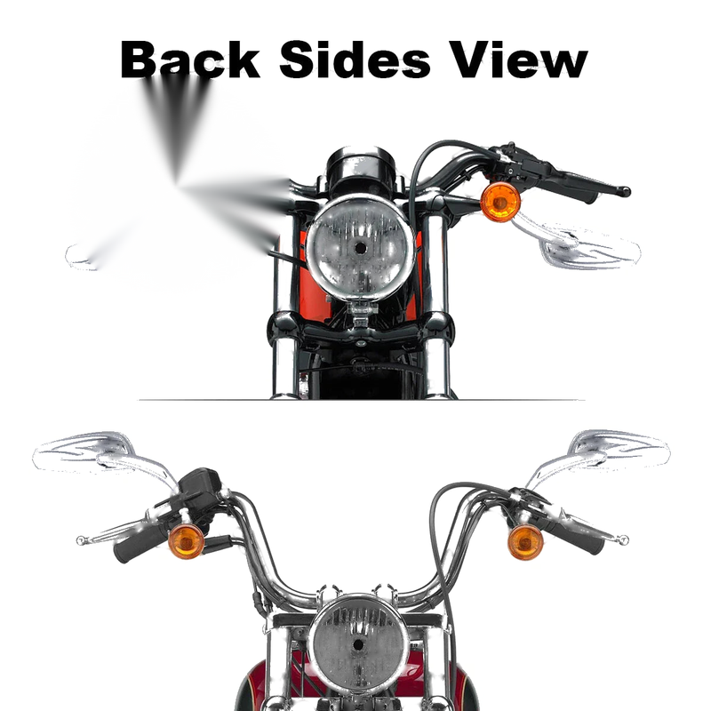 Harley Sportster XL883 1200 Touring Softail Chrome 8mm Rear View Mirrors