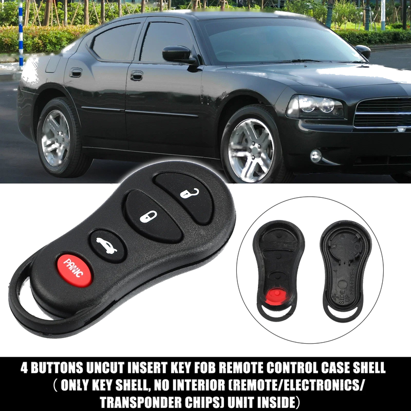 Jeep & Dodge Keyless Entry Remote Key Shell Cover (No Year Specified)