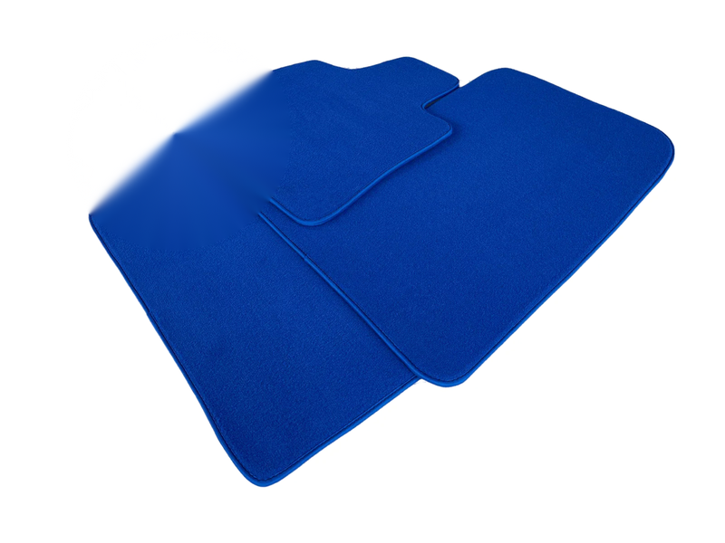 BMW X6 Series F16 Blue Rounds with Rovbut Logo Floor Mats (2015-2020)