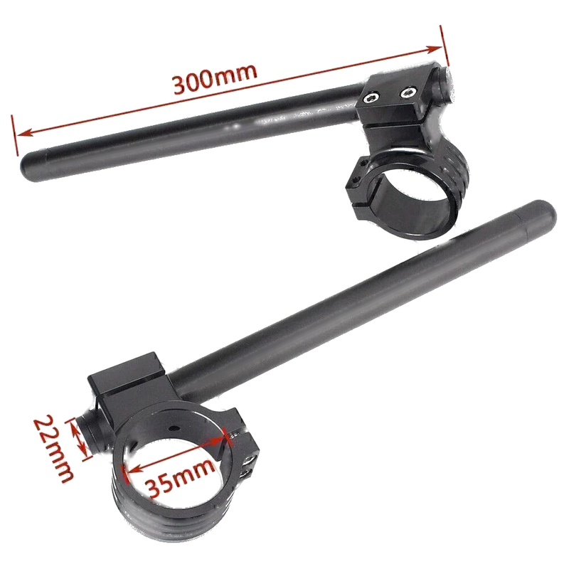 Moto 35mm Clip On Handlebar Fork Tubes - Universal