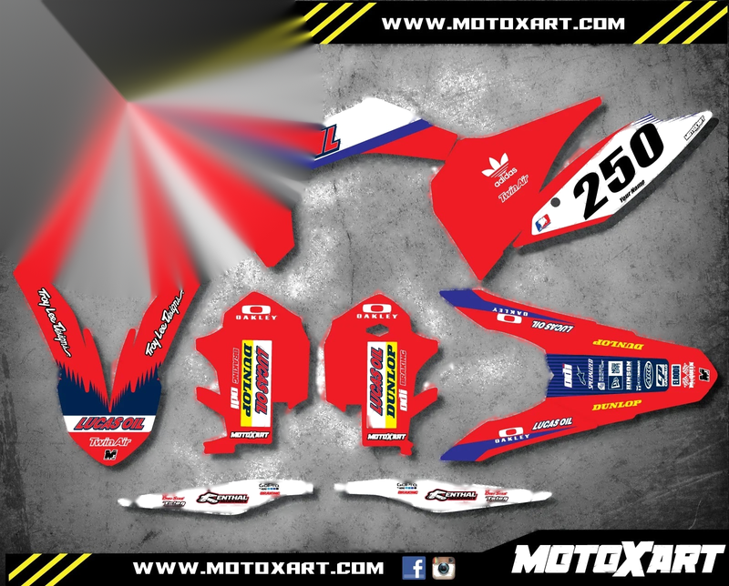 KTM SX 125 250 450 Active Style Custom Graphics Kit Stickers (2011-2012)