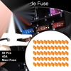 Car 50 Pcs Maxi Fuse 40A Blade Fuse Orange
