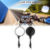 Motorcycle M10 Rear View Mirror - Handlebar - Black Iron Plastic