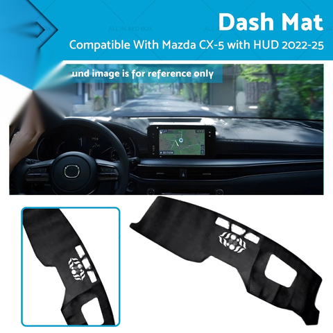 Mazda CX-5 Dash Mat Black Anti-Slip Microfiber (2022-2025)