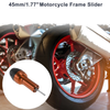 Motorcycle Slider Frame 10mm with 2 x Bolts Orange