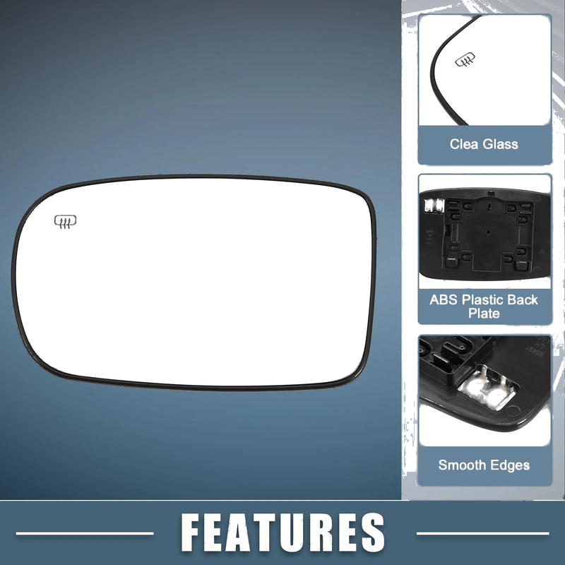 Chrysler 200 Left Driver Side Heated Mirror Glass (2011-2016)