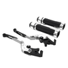 BMW S1000XR Silver Extendable Brake Clutch Lever Grip Set (2015-2021)