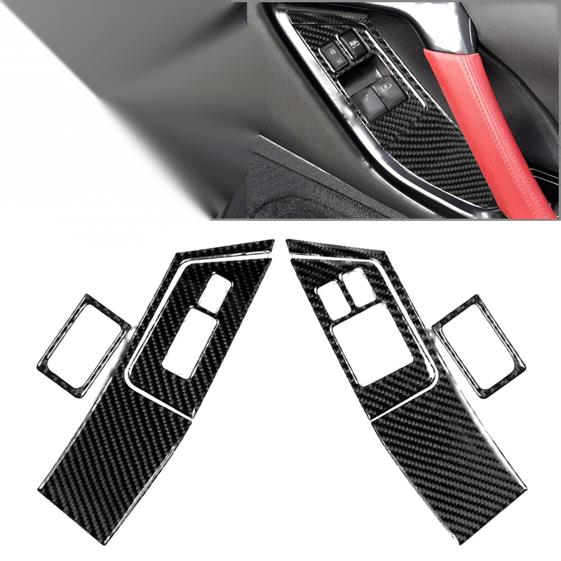 Nissan GTR R35 6 x Door Window Lift Switch Button Panel Cover (08-16)