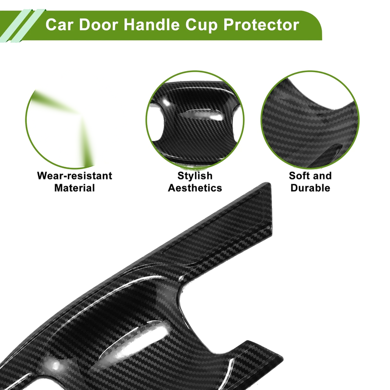 Toyota Highlander Kluger 4 x Door Handle Cup Protectors (2014-2023)