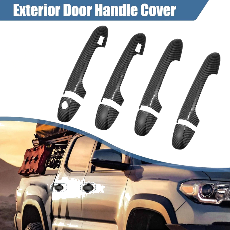 Toyota Tacoma 8pcs Carbon Fiber Pattern Door Handle Covers (2016–2021)