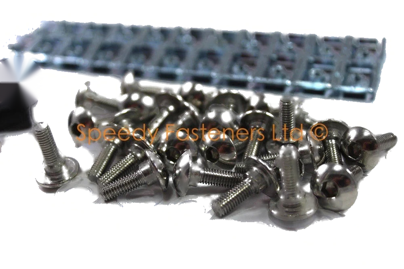 Honda CBR125 Stainless Steel Fairing & Screen Bolts (2004–2008)