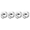 Motorcycle Silver Trunk Base Plate Pad Bracket Bushing Spacer