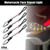 Motorcycle 4pcs / Motorcycle Turn Signal Lights Blue Amber LED 12V Transparent Shell
