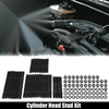 Chevy BBC 454 Black Metal Cylinder Head Stud Kit