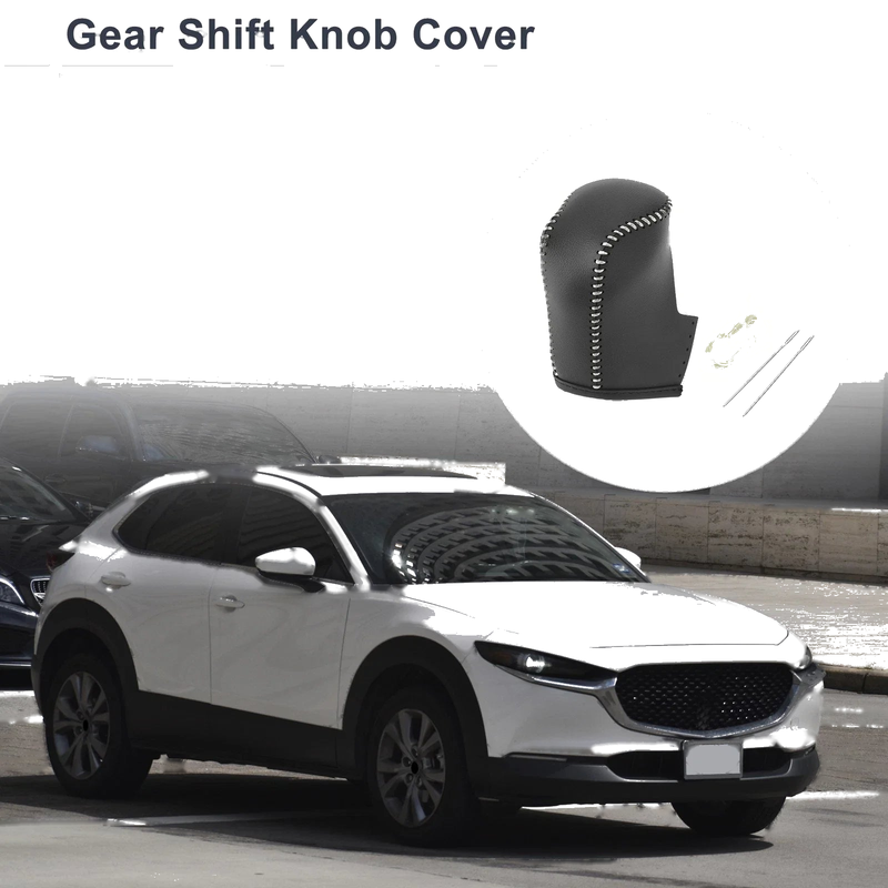 Mazda CX-30 (2020-2021) Black Beige Car Gear Shift Knob Cover