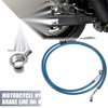 Motorcycle 55.12" 10mm Motorcycle Hydraulic Brake Line Blue
