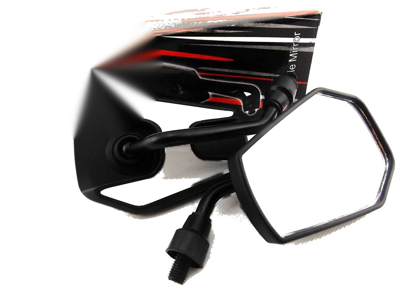 Yamaha FJ1100 Black White Hex Soko Mirrors (1984-1985)