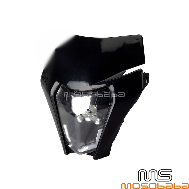 EXC TPI SIX DAYS 300 EXC-F XC-W Black LED Headlight Assembly (2017-2023)