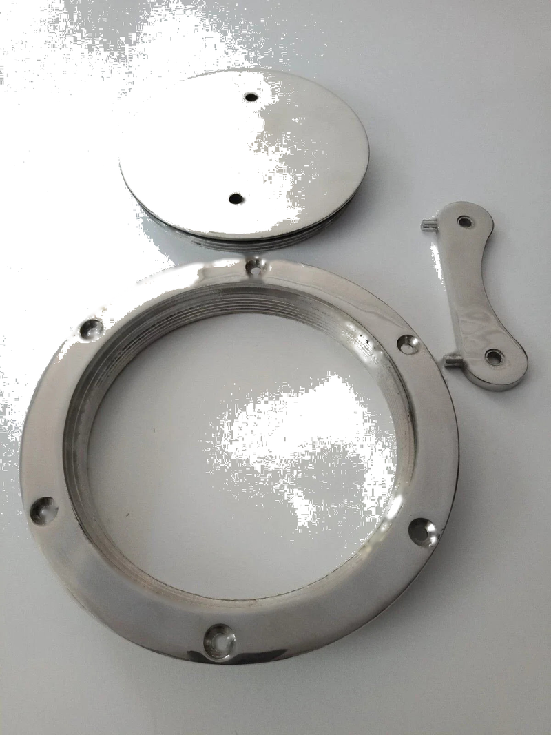 Marine Use Inspection Port / Deck Plate 170mm OD 316 Stainless Steel