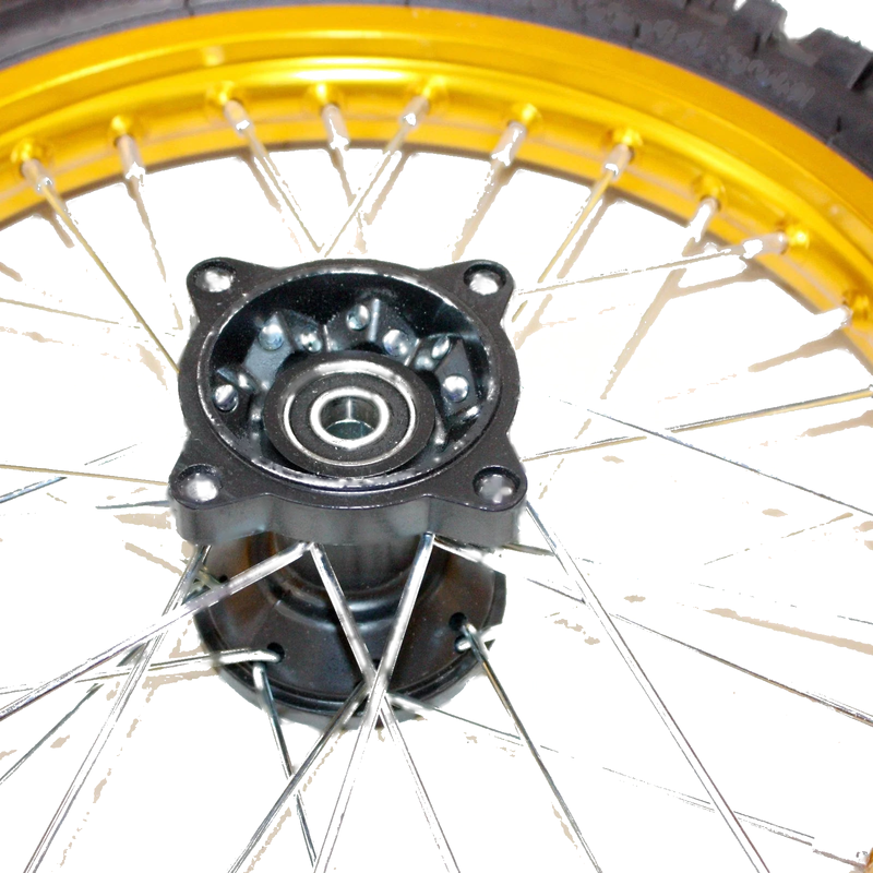 PIT PRO Dirt Bike 15mm Axle Front Wheel Rim Tire (14-14)