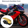 Square Aluminum Alloy Motorcycle Hanging Hook / 1 Set / Gold Tone 78mm Len
