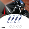Set 33mm Exhaust Pipe Spring with U Shape Hooks Blue