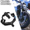 Motorcycle Universal Nylon Black Rear Wheel Transport Tie Down Strap