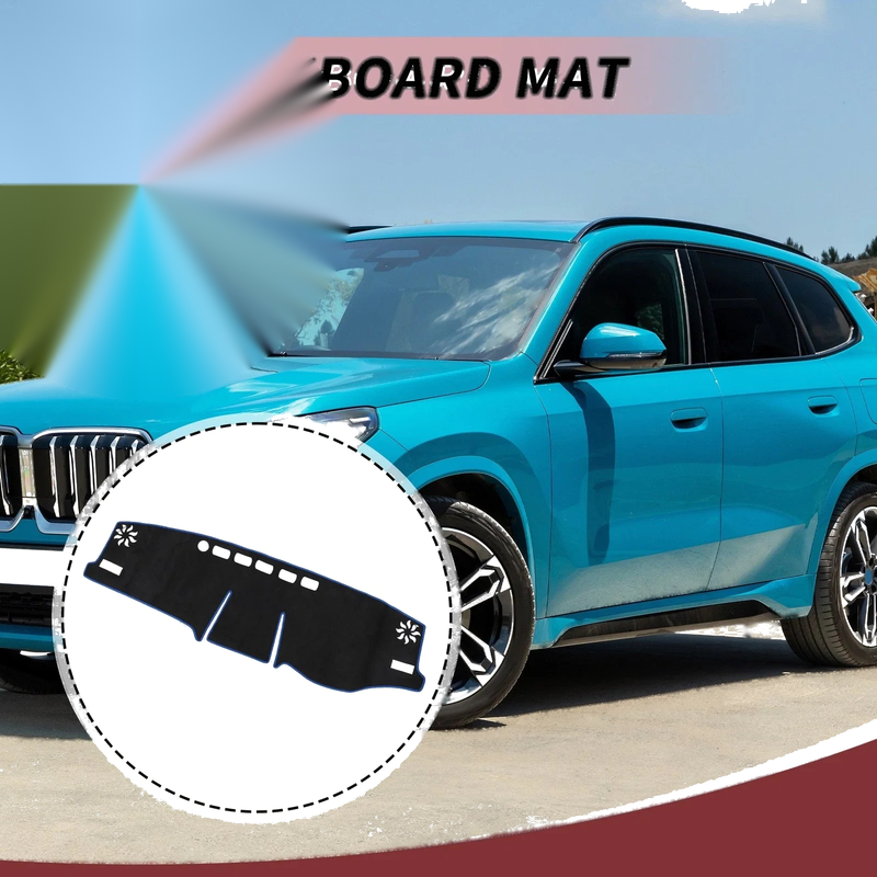 Toyota RAV4 2019-2021 Sun Protector Black Blue Dashboard Cover Mat