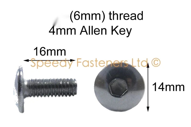 Suzuki GSXR / Aprilia 10 x M6 x 16mm Schrauben Verkleidung