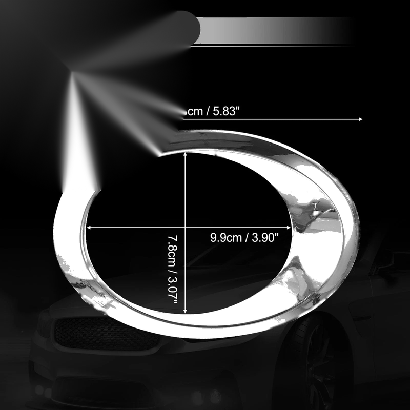 Ford (DS7Z17E811AA) Chrome Silver Tone Left Right Fog Light Bezel Set