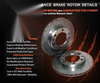 Ford Falcon BA BF FG Front & Rear Slotted Disc Rotors + Brake Pads (2002 - 2016)