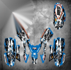 Polaris Outlaw 50 ATV Outlaw Blue Custom Graphics Stickers Decals