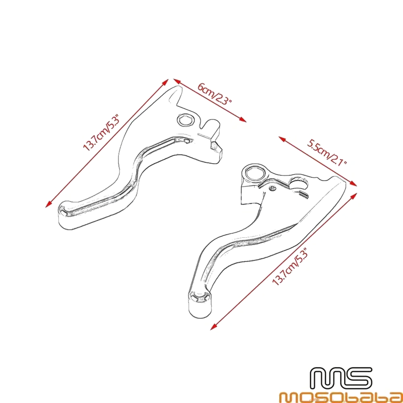 Harley Softail Standard FXST, Street Bob FXBB, Low Rider S Brake Clutch Levers