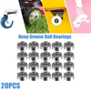 20pcs 3x7x3mm Double Metal Shield Single Row Deep Groove Ball Bearings