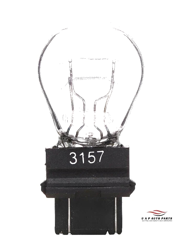 3157 Halogen Clear Brake Light Bulb W2.5X1.6Q P27/7W 2 x