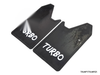 Universal Car Truck Black Rubber Turbo 4x4 Off-Road Mud Flaps Splash Guards