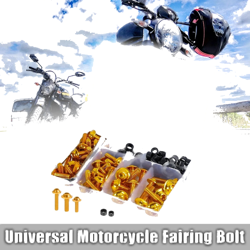 Make Model 158pcs Universal Windscreen Bolts Bodywork Screws Gold Tone