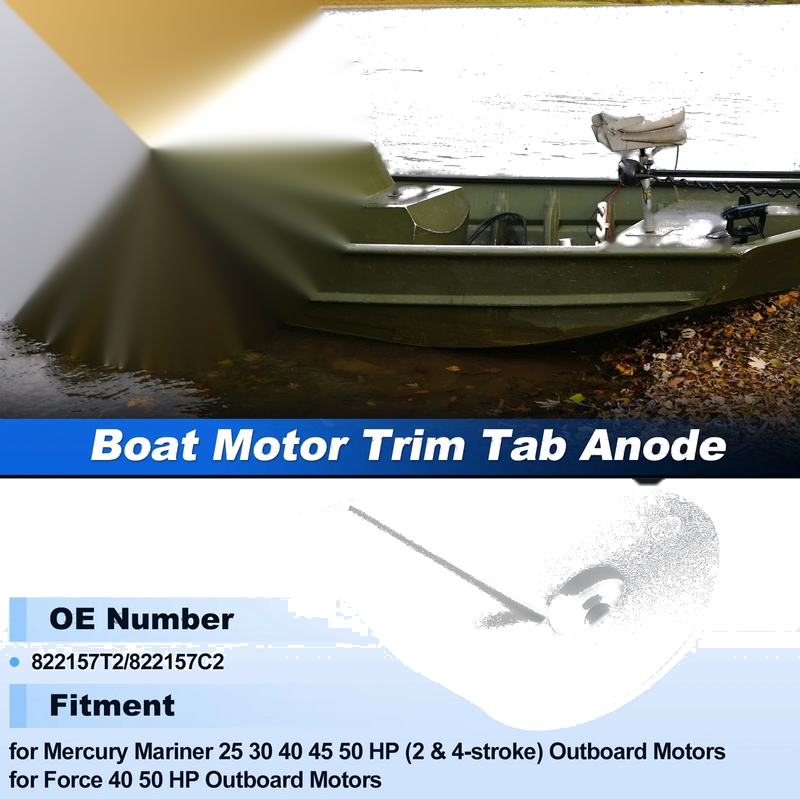 Mercury Mariner Force Trim Tab Anode / 25-50 HP / Outboard Motors