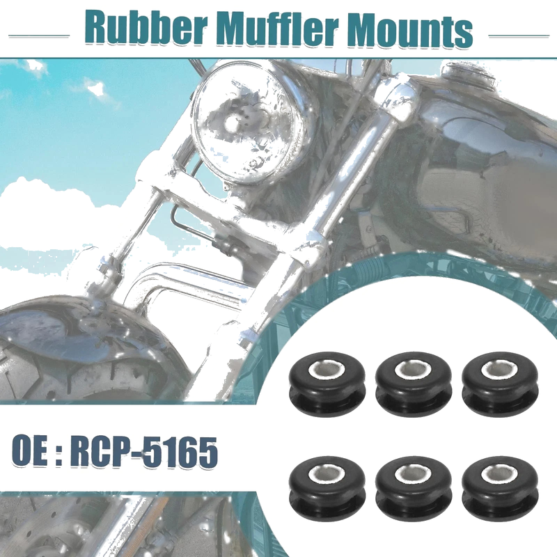 Harley Davidson Softail 6 x Motorcycle Flat Side Tank Mounts (1984–1984)
