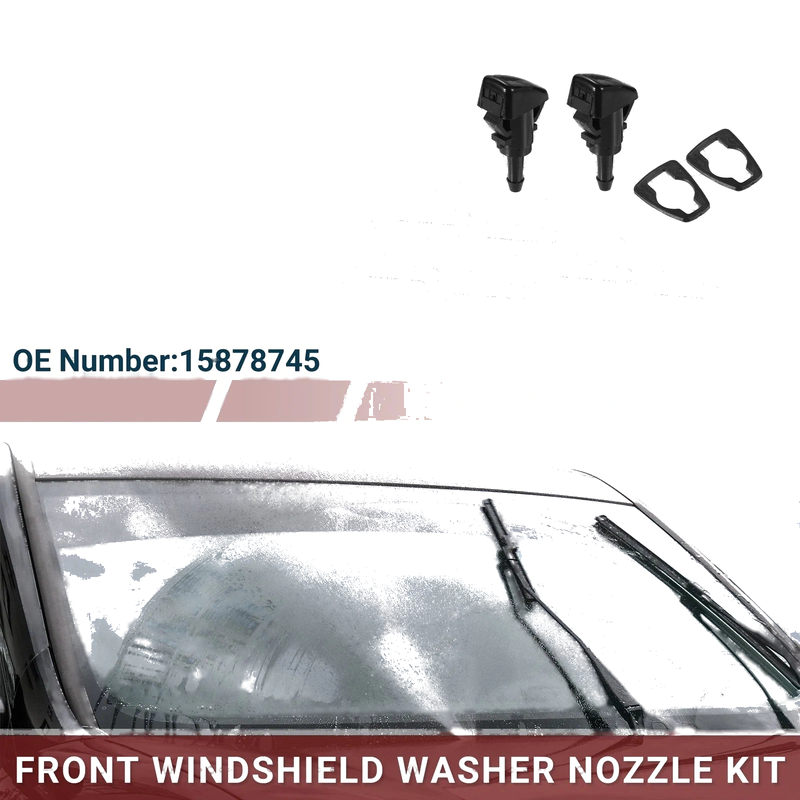 GMC Envoy with Hose & Connectors Windshield Washer Nozzle 1 Set (2002–2009)