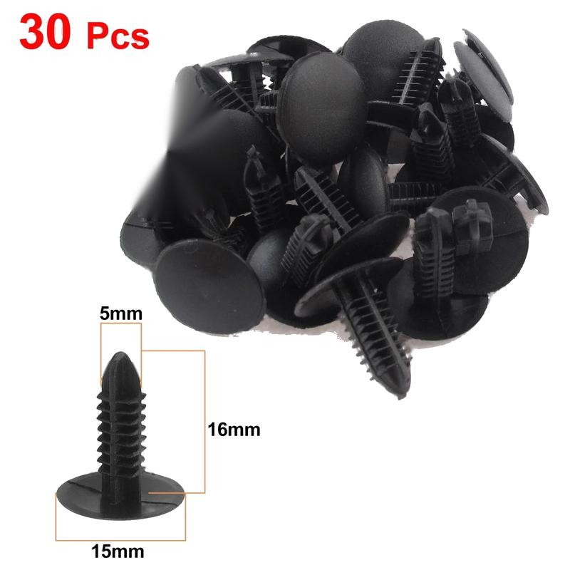 Toyota Trim Boot 30pcs 5mm Plastic Rivets Clips