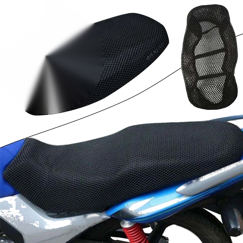 Motorcycle Seat Cover 1x Breathable Mesh Mildew-Proof
