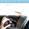 Mercedes-Benz  - 2 x ABS Silver Tone Multimedia Radio Button Cover Sticker