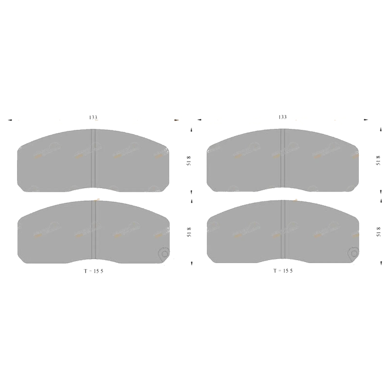 Mazda E2500 2.5L WL Diesel RWD Van Front Disc Brake Pads Set (1997-1999)