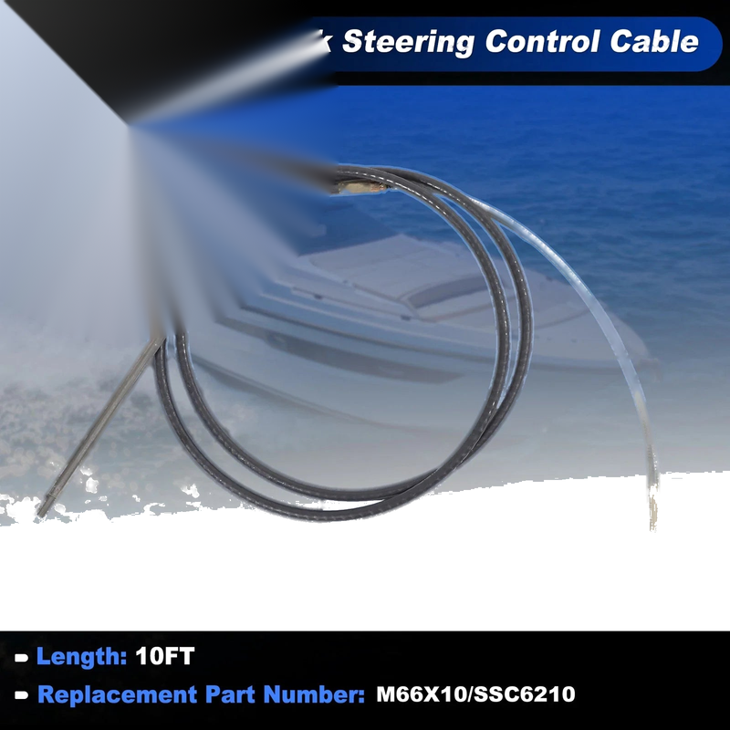 Marine Boat Rack Cable / 10 ft / Steering Control Cable